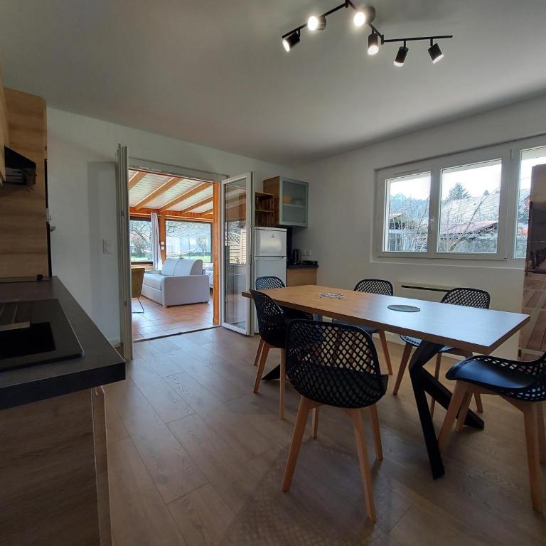 Entre lac et montagne, côté calme, spacieux 3 pièces avec grand jardin - Appartement - 12