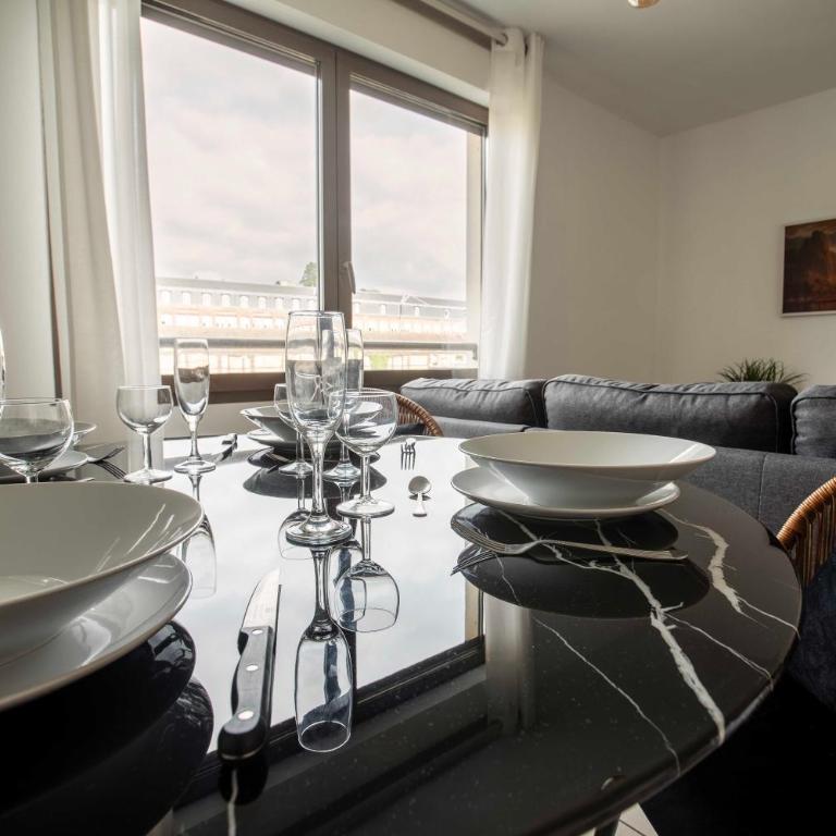 rouen gare logement avec parking - Appartement 1 Chambre - 4