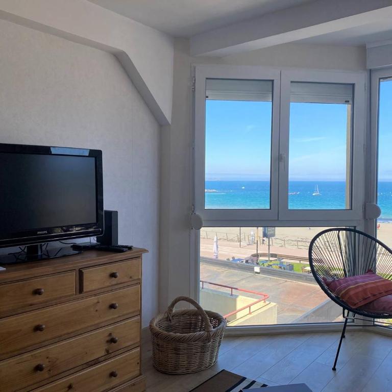 Appartement VUE MER EXCEPTIONNELLE plage de Trestraou à PERROS-GUIREC - Réf 503 - Apartment mit 2 Schlafzimmern - 12