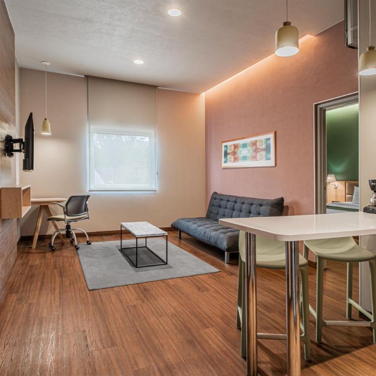 City Express Suites by Marriott Queretaro - Two-Bedroom Suite with One King and Two Double Beds with Sofa Bed and Kitchenette - 1