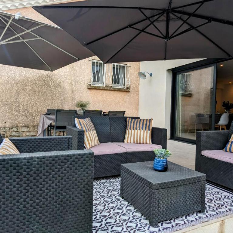 Jolie villa avec piscine à 15mn des plages - Villa 3 Chambres - 8