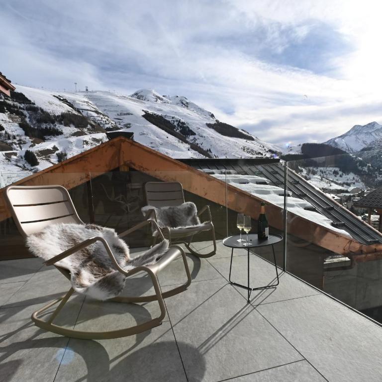 Chalets Horizon Blanc - Vue exceptionnelle Loup Blanc -Sauna extérieur Ours des Glaces -5 étoiles - Superior Chalet - 1