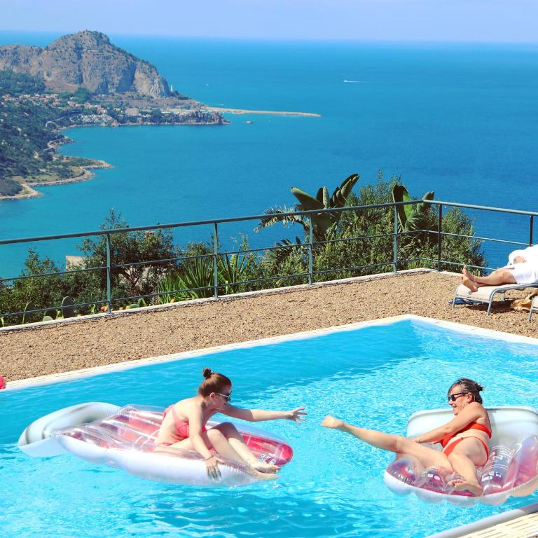 cefalù nest pool house terrace sea view - Holiday Home with Terrace and Sea View - 46