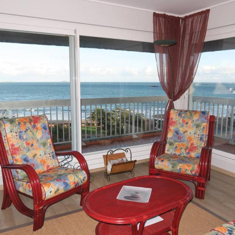 Appartement VUE PANORAMIQUE MER plage de Trestraou à PERROS-GUIREC - Réf 911 - Apartment mit 3 Schlafzimmern - 4