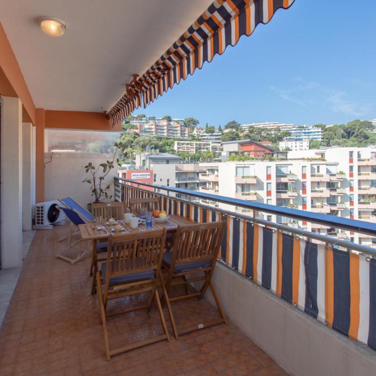 Vue Mer, Terrasse & Garage Privé, Lumineux Appartement à 2 min de la plage - Appartement 1 Chambre - 32