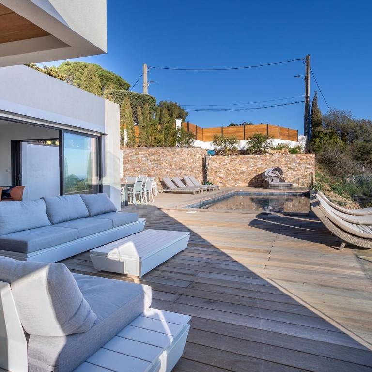 Villa 5 Etoiles vue sur les Iles d'Or Carqueiranne Sea and Mountain Pleasure Villa Vue Mer La Californie - Villa Deluxe - 21