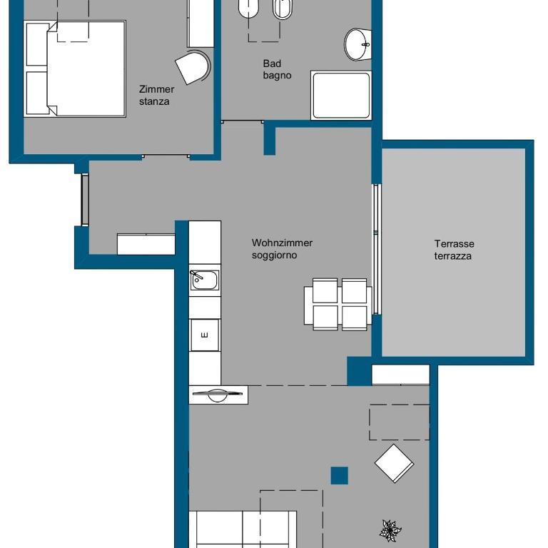 Suite Castel MeranO - panorama terrace and pool - Appartamento con Vista Montagna - 15