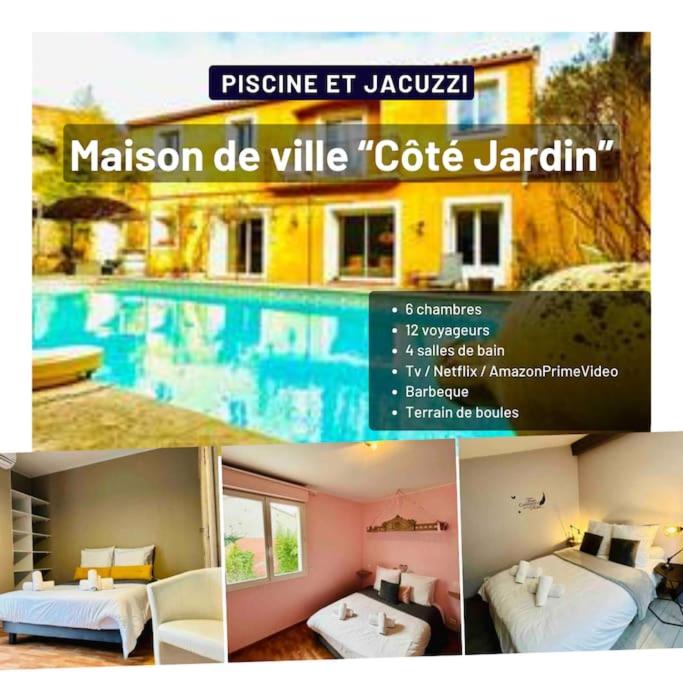 « Côté jardin » Central/Piscine/Jacuzzi/Parking - Maison 6 Chambres - 7