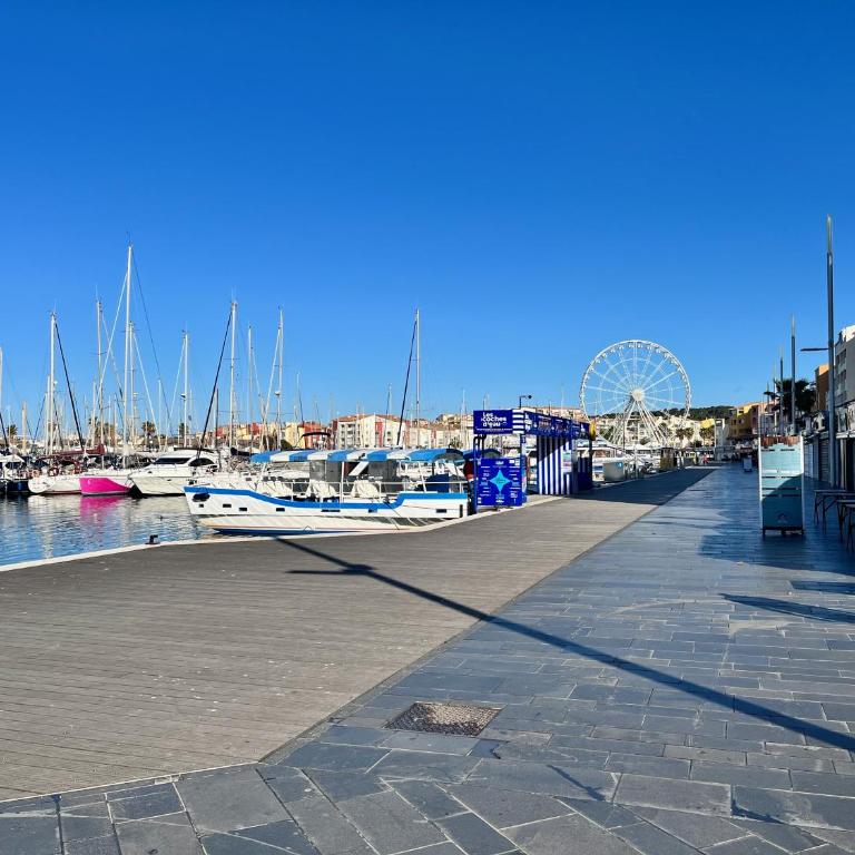 Studio Oiseau Bleu Plage Môle Port & Centre Cap d Agde - Appartement-Studio avec 1 Lit Double - 16