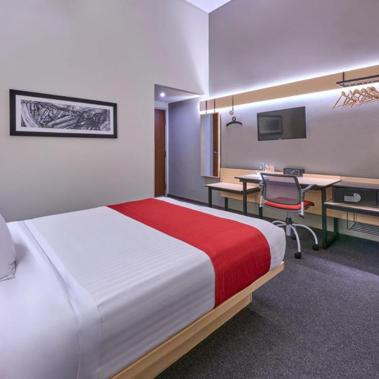 City Express Plus by Marriott Ciudad de México Patio Universidad - Habitación con cama grande - 6