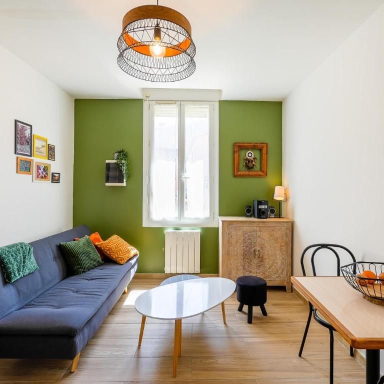 Verde y Terracotta, T2, Centre-ville, Figuerolles - Apartment mit 1 Schlafzimmer - 2