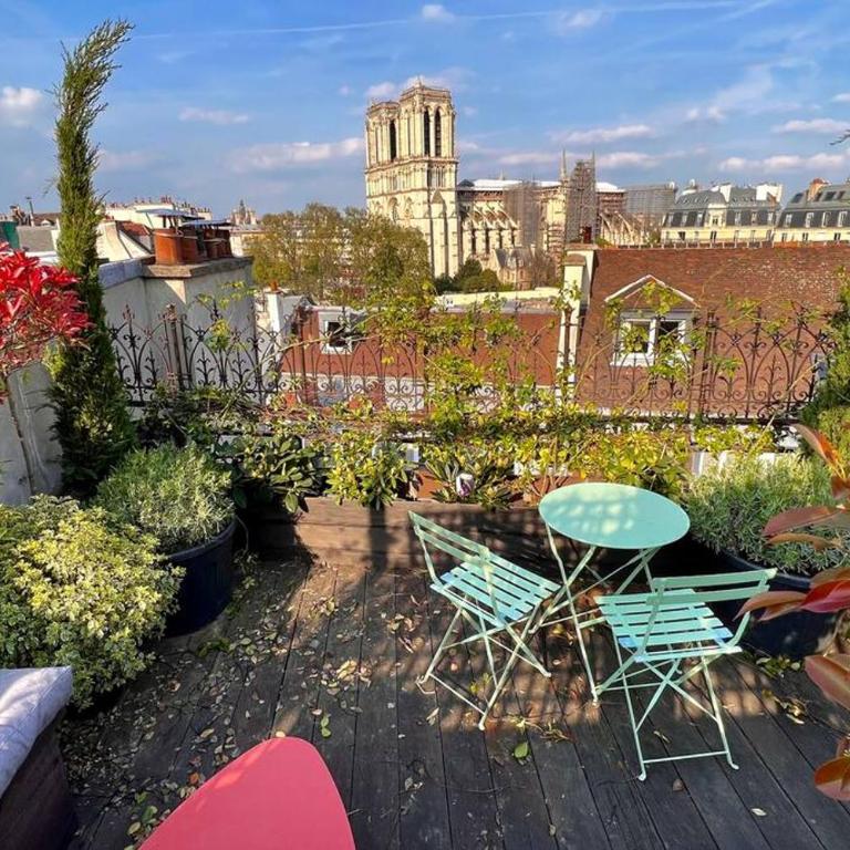 Rooftop Triplex with AC - Garden at Notre Dame - Appartement - 3
