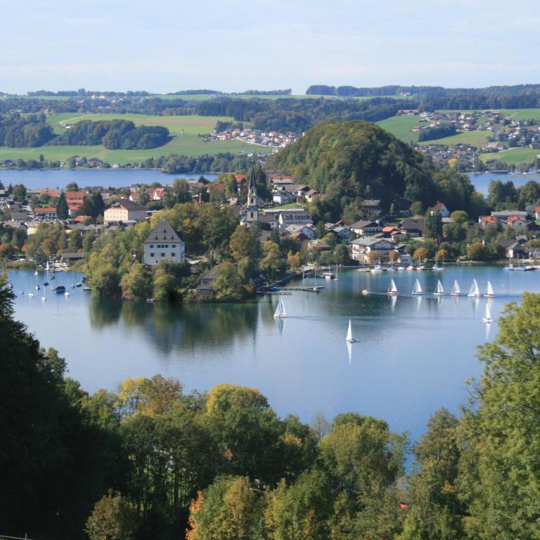 Exklusive Ferienwohnung LAKEVIEW in Bestlage Mattsee, beschattbare Dachterrasse mit Panoramablick über den See - Apartment mit 2 Schlafzimmern - 39