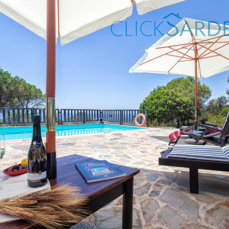 Alghero Villa Barranch with sea view swimming pool for 6 people - Villa con 3 Camere da Letto - 47