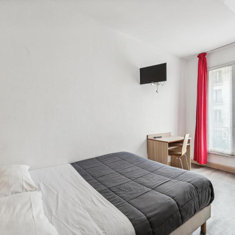 Hotel Tolbiac - Chambre Double Standard avec Salle de Bains Commune - 1