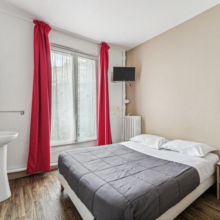 Hotel Tolbiac - Chambre Double Standard avec Salle de Bains Commune - 2