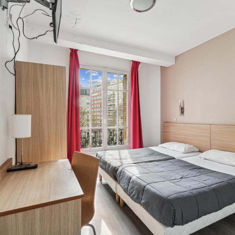 Hotel Tolbiac - Chambre Lits Jumeaux avec Salle de Bains Privative - 3