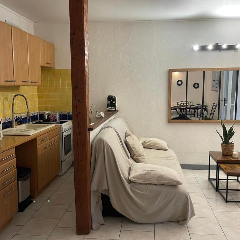 VILLA NATHEO Bas de villa - Studio 37m2 avec Coin nuit - Appartement 1 Chambre - 6