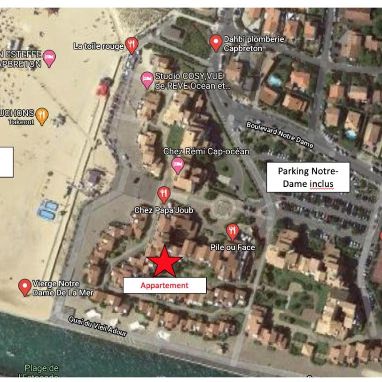 Capbreton - Notre Dame - Plage - Couple - Surf - Appartement 1 Chambre - Vue sur Jardin - 2