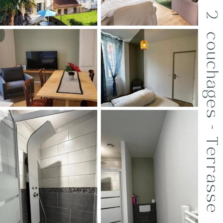 Charmant 2 pièces avec terrasse proche centre ville - Parking Gratuit à proximité - Appartement 1 Chambre - 6