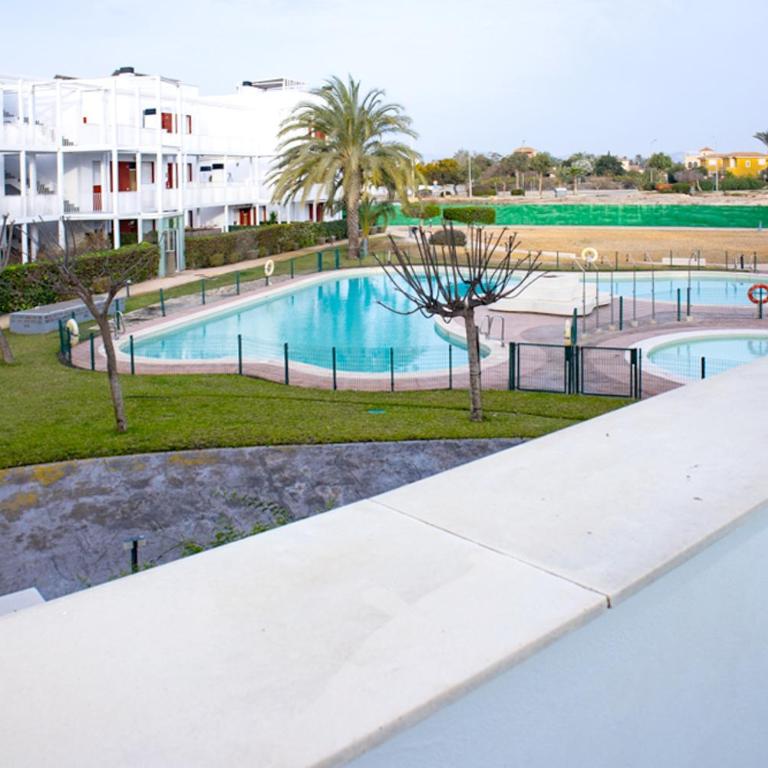 Apartamento "Casa el Sargazo" en Vera Playa con Piscina, Solarium, Wifi y Parking Gratis - Apartamento de 2 dormitorios - 6