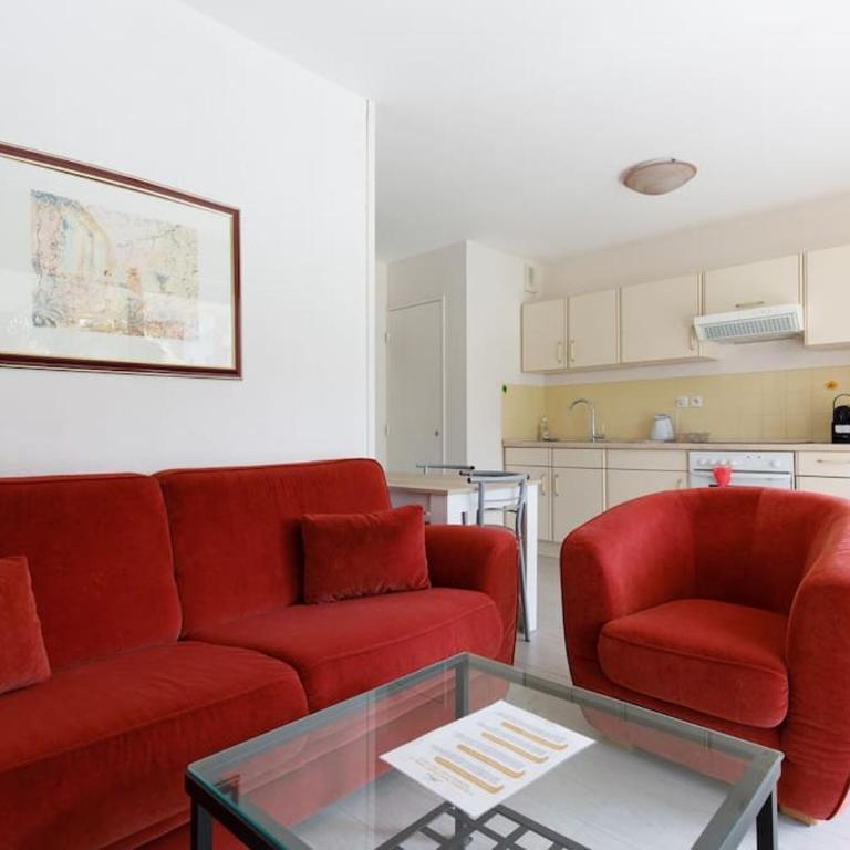 Domaine des Palmiers - Piscine- Parking - Tennis - Clim - Appartement 2 Chambres - 1