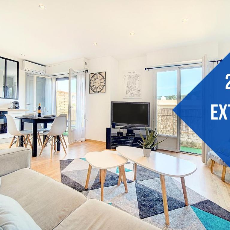 Le Max et Leo - 600m plage - Verrière côte d'Azur - Appartement 1 Chambre - 1