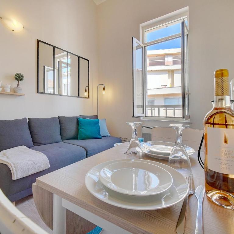 Le Paco - 600 m plage - Verrière Côte d'Azur - Appartement 1 Chambre - 12