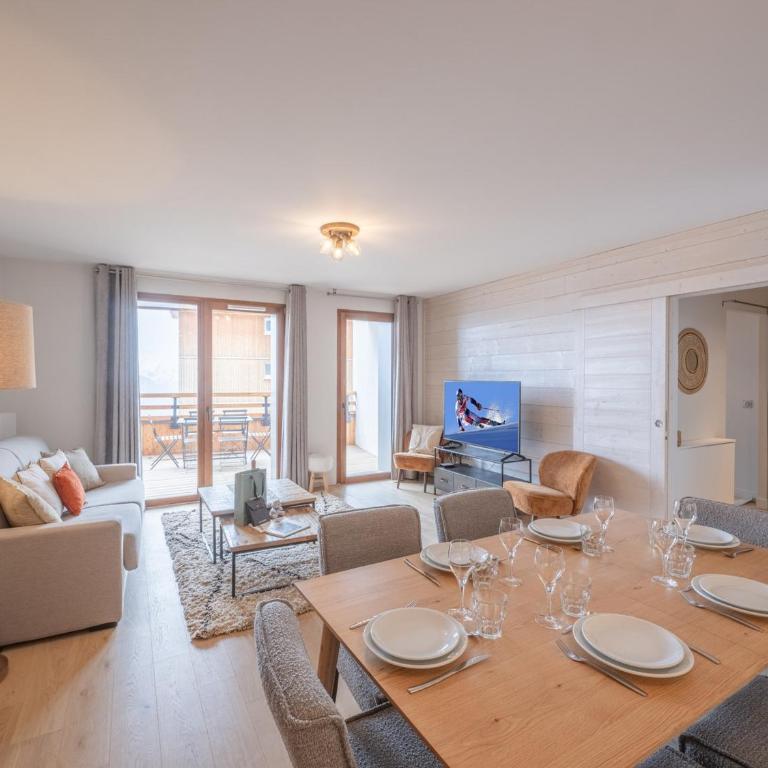 Bel appartement à l'Alpe d'Huez, proche pistes et équipements confort, avec wifi et parking - FR-1-645-57 - Appartement - 4