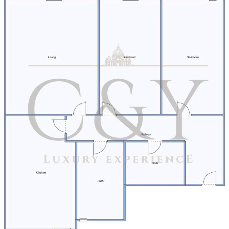 C&Y Apartments - Roma Vaticano St Peter - Luxe Penthouse Flat - Appartamento con 2 Camere da Letto - 72