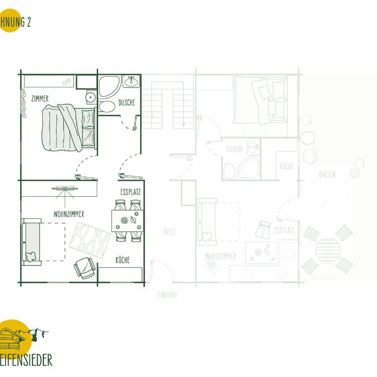 Zum Seifensieder - Apartment mit 1 Schlafzimmer und Dusche - 13