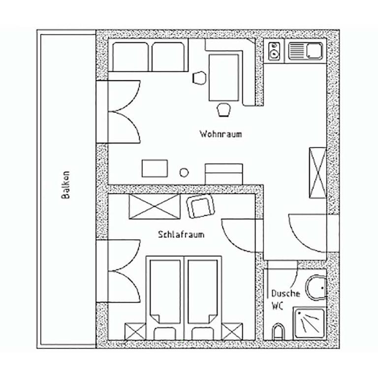 Winkelhof - Apartment mit 1 Schlafzimmer - 9