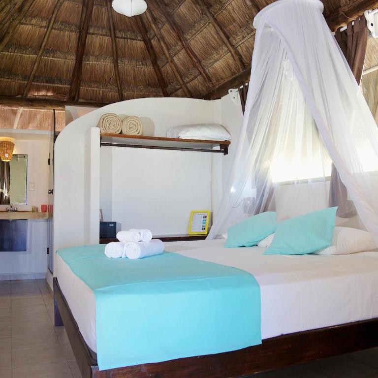 Punta Piedra Beach Posada - Habitación con cama extragrande. - 6