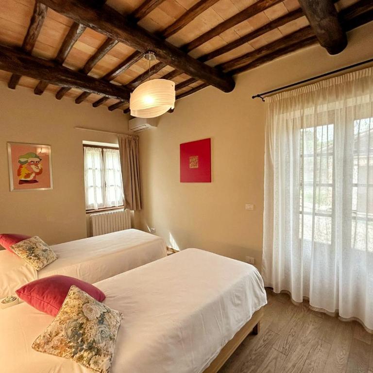 CasalPiano - Camera Matrimoniale/Doppia con Letti Singoli con Vista Giardino - 7