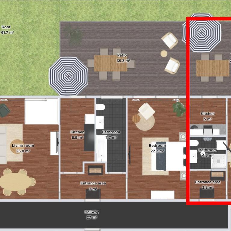 Global Living - Design Apartments I Terrace I Kitchen I Smart-TV I Parking space I München - Appartement 1 Chambre - 5