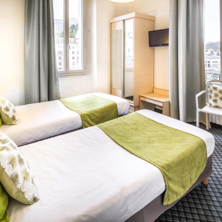 Hôtel Notre Dame de France - Chambre Lits Jumeaux avec Vue - 1