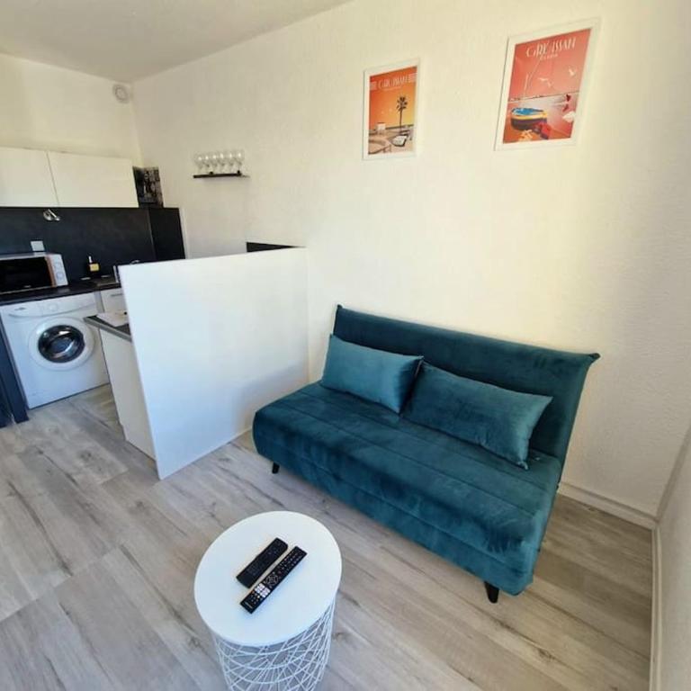L'Escapade Gruissanaise, appartement 1 chambre, loggia, climatisation, wifi avec piscines de mi-mai à mi-septembre dans résidence - Appartement 1 Chambre - 17