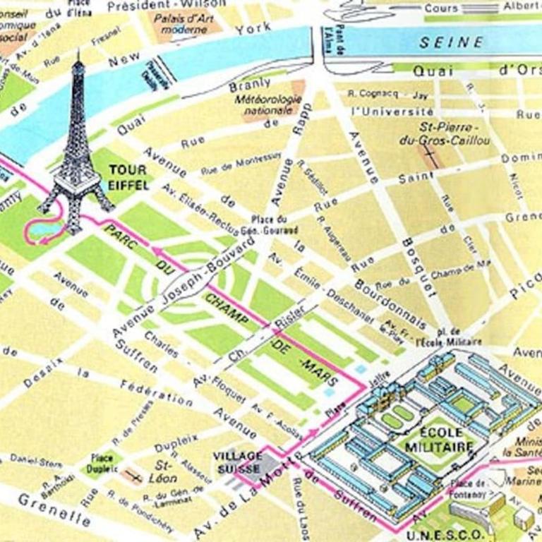 Studio chic Paris Tour Eiffel Near Eiffel tower 7th floor - Appartement 1 Chambre - 20