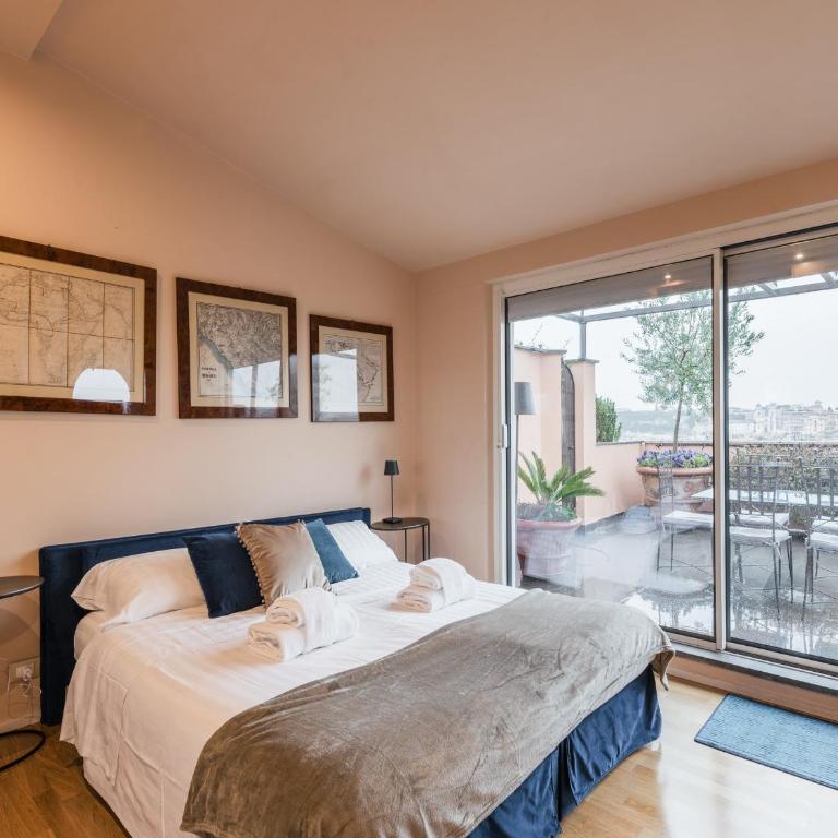 The Best Rent - Spacious apartment with terraces with panoramic view of Rome - Apartment mit Terrasse - 24