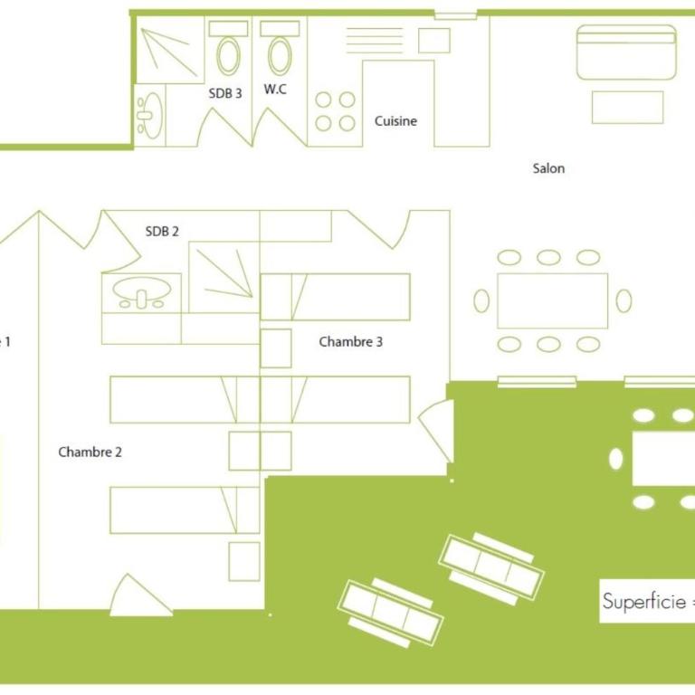 Les Terrasses de Scalegiu - Casa con 3 Camere da Letto - 1