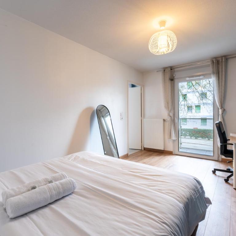 T3 Grenoble, tout confort, balcon, wifi - Appartement 2 Chambres - 13