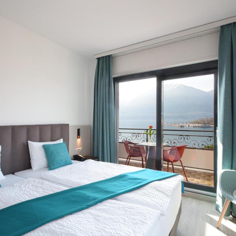 Hotel Geranio Au Lac - Camera Matrimoniale con Balcone e Vista Lago - 1