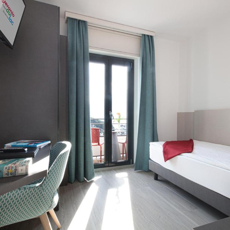 Hotel Geranio Au Lac - Camera Singola Comfort con Balcone - 1
