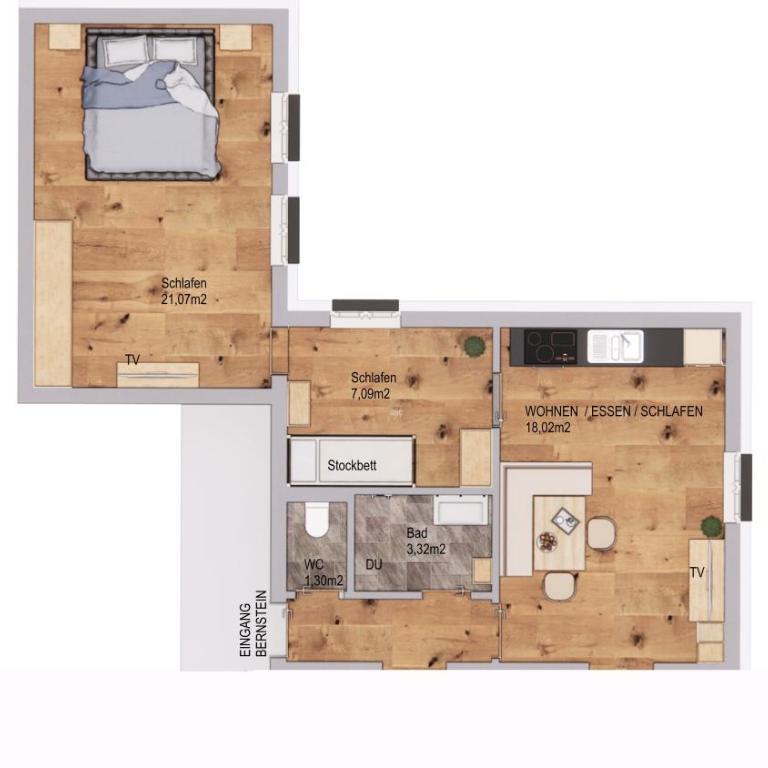 Apartmenthaus Vergissmeinnicht - Apartment with Balcony - 28