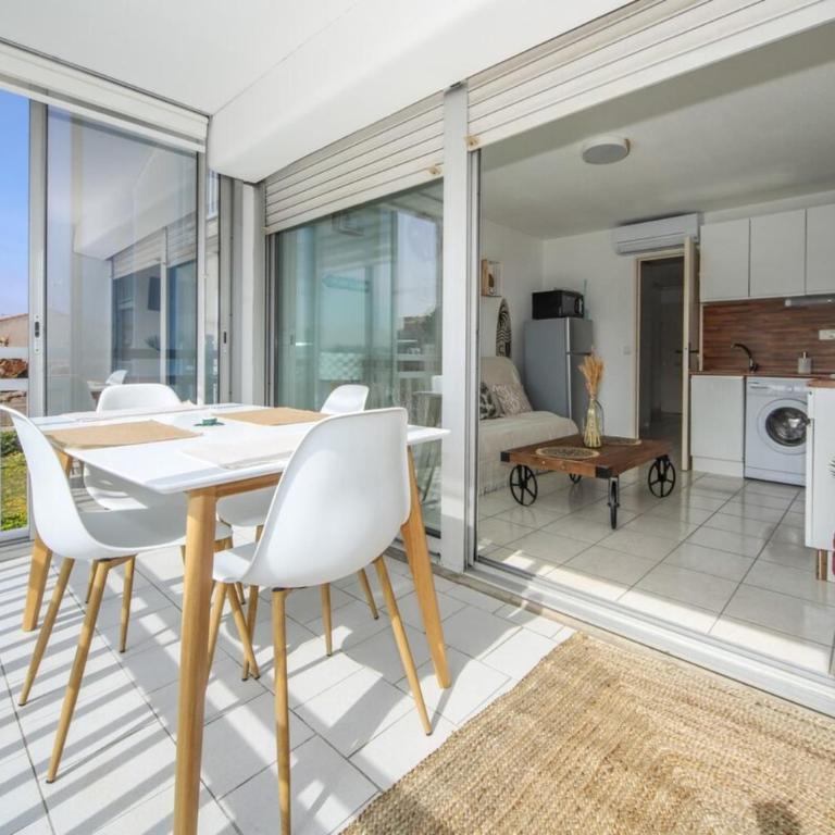 T2 Label Plage Piscine Proche Mer Parking Palavas - Appartement 1 Chambre - 4