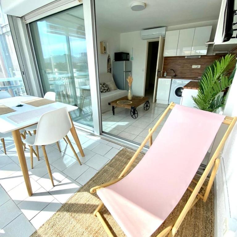 T2 Label Plage Piscine Proche Mer Parking Palavas - Appartement 1 Chambre - 5