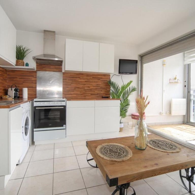 T2 Label Plage Piscine Proche Mer Parking Palavas - Appartement 1 Chambre - 6