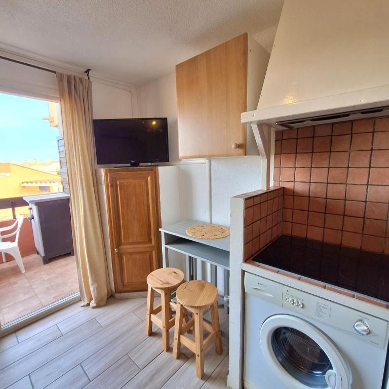 Cap d'Agde - Studio lumineux 2 - 4 personnes Terrasse avec vue - Studio-Apartment - 47