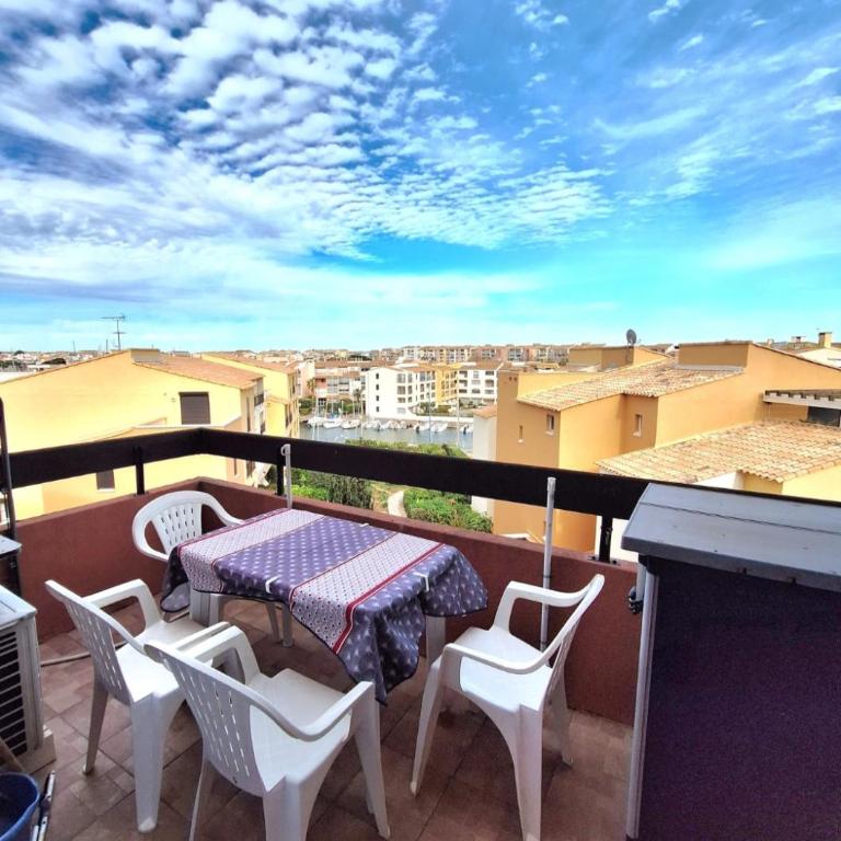 Cap d'Agde - Studio lumineux 2 - 4 personnes Terrasse avec vue - Studio-Apartment - 38
