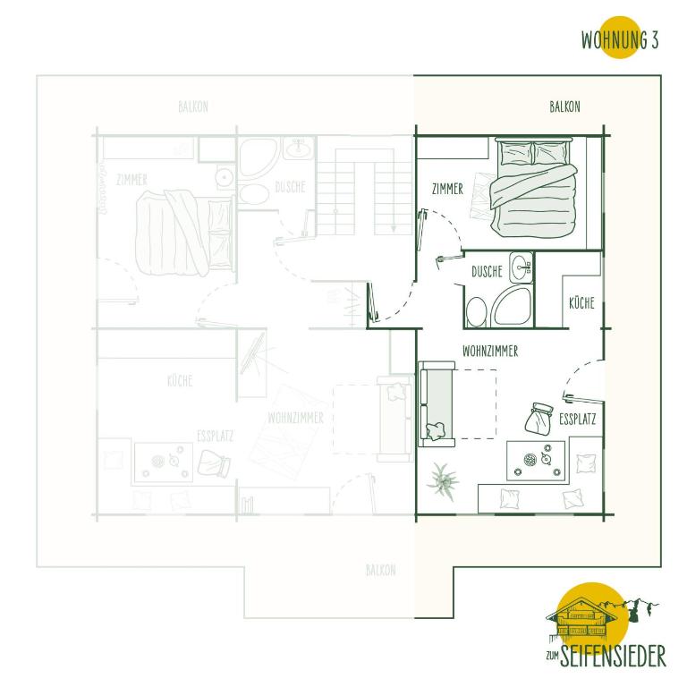 Zum Seifensieder - Apartment mit Bad - 5